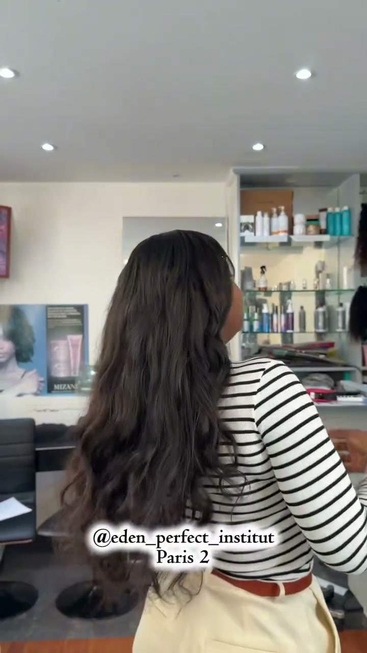 Vidéo Tissage ouvert + coiffage chez Eden perfection